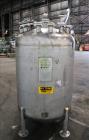 Used Watson Metal Masters Pressure Tank, 250 Gallon, 316L Stainless Steel, Vertical. 39-1/4