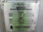 Used Watson Metal Masters Pressure Tank, 250 Gallon, 316L Stainless Steel, Vertical. 39.25