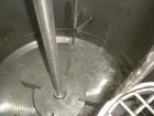 Used Whiting Metals Tank, 400 Gallon, 316 stainless steel, vertical. 48