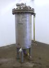 Used Whiting Metals Pressure Tank, 100 gallon, 304L Stainless Steel, Vertical. 24
