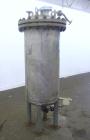 Used Whiting Metals Pressure Tank, 100 gallon, 304L Stainless Steel, Vertical. 24
