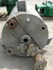 USED: Wolfe mechanical tank, 275 gallon, 304 stainless steel, vertical. Approximate 36