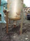USED: Wood Industries pressure tank, 25 gallon, stainless steel, vertical. 16