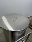 Used- Stainless Steel Tank, Approximate 140 Gallon, Vertical. Approximate 32