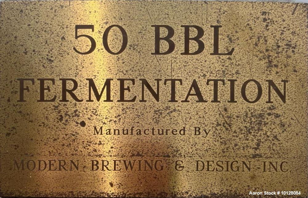 Used 2,000 Gallon SS Vertical Jacketed Tank – Cone Bottom, Dished Top, Manway, Modern Brewing