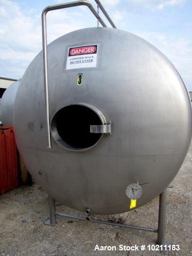 Used- 1800 Gallon Stainless Steel Tank