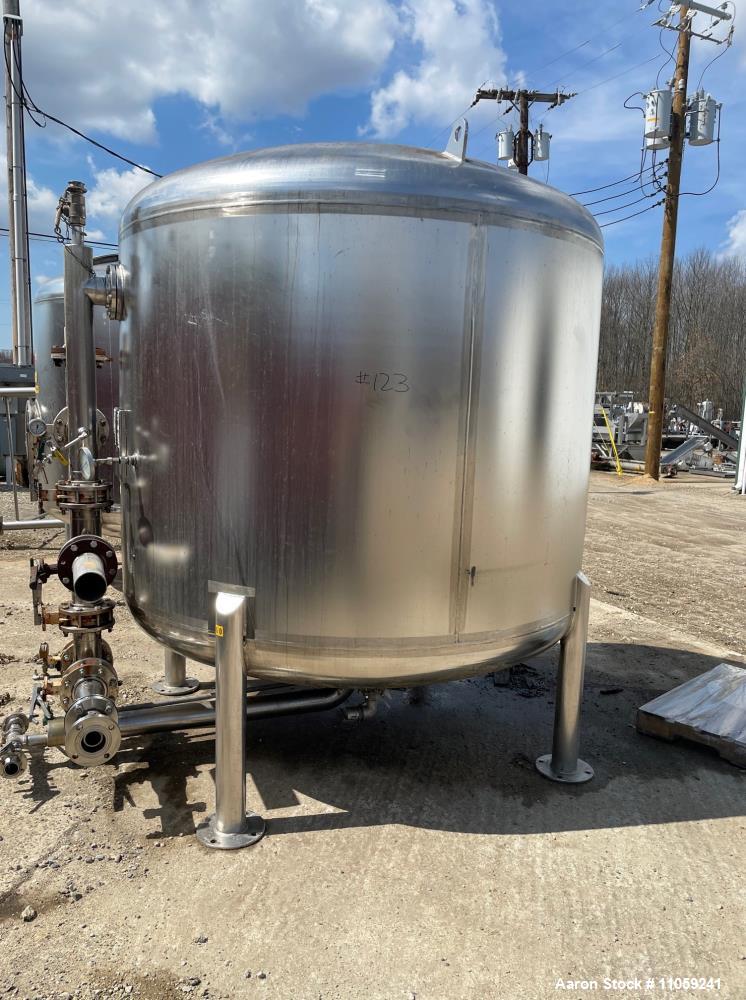 Used-Western Filter 2,000 Gallon 316 Stainless Steel Pressure Vessel