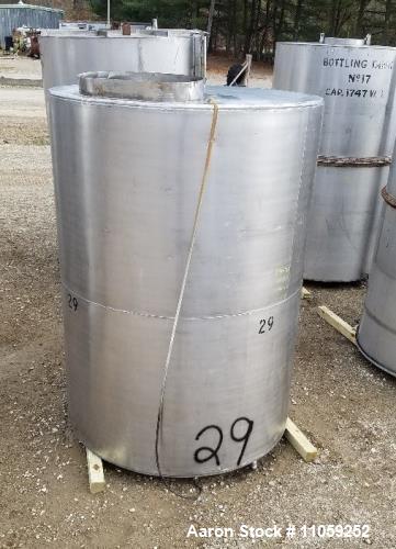 Used-Lot of 5 Stainless Steel Tanks
