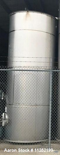 Used- Stainless Steel Single Wall 2,400 Gallon Storage Tank