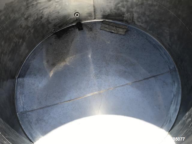 Used-1000 Gallon (approximately) Vertical Stainless Steel Tank