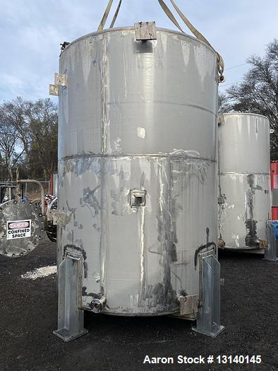 Used-CMW Inc Approximately 4000 Gallon Stainless Steel Vertical Storage Tank