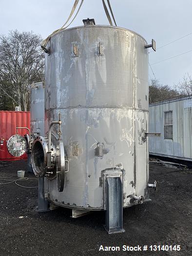 Used-CMW Inc Approximately 4000 Gallon Stainless Steel Vertical Storage Tank