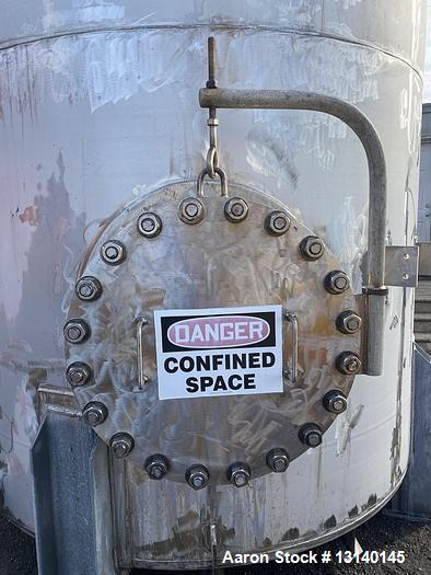 Used CMW Inc Approximately 4000 Gallon Stainless Steel Vertical Storage Tank