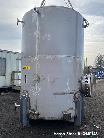 Used-CMW Inc Approximately 4000 Gallon Stainless Steel Vertical Storage Tank