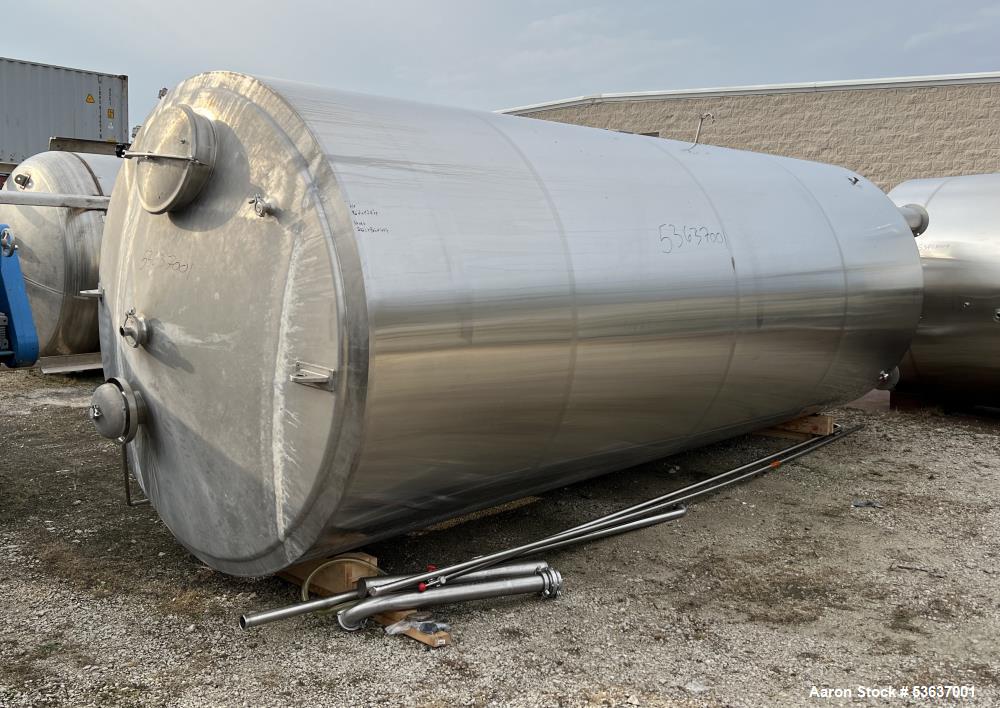 ABS Commercial 140BBL (4,340 Gallon) Stainless Steel Vertical Jacketed Tank