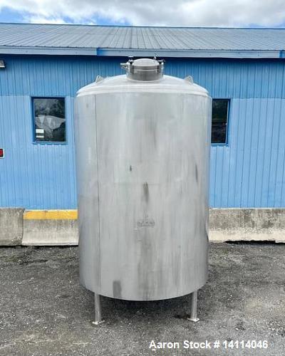 2000 Gallon Jacked Tank. 316 Stainless Steel