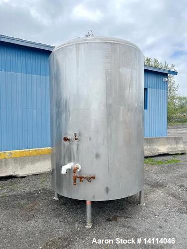 2000 Gallon Jacked Tank. 316 Stainless Steel