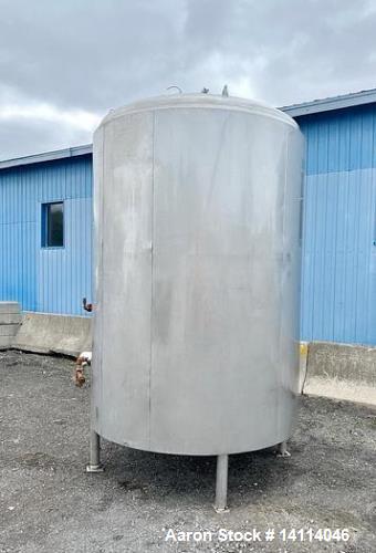 2000 Gallon Jacked Tank. 316 Stainless Steel