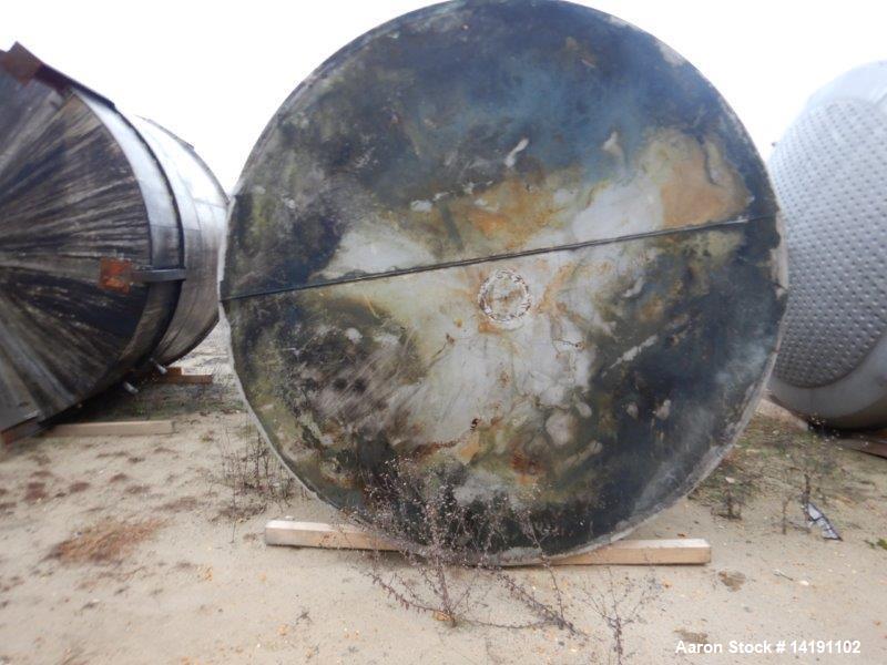 Used Stainless Steel Mix Tank, 3400 Gallon