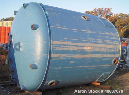 Used: Buckley Iron Works pressure tank,1400 gallon, 304 stainless steel, vertical. 72" diameter x 72" straight side, dished ...
