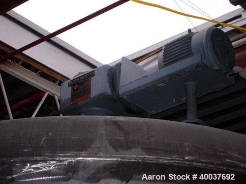 Used Douglas Brothers Pressure Tank, 3000 gallon, Stainless steel, Vertical. Approximately 96" diameter x 84" straight side, dished top and bottom. Internal rated 15 psi at 325 deg.f.. Top entering P...