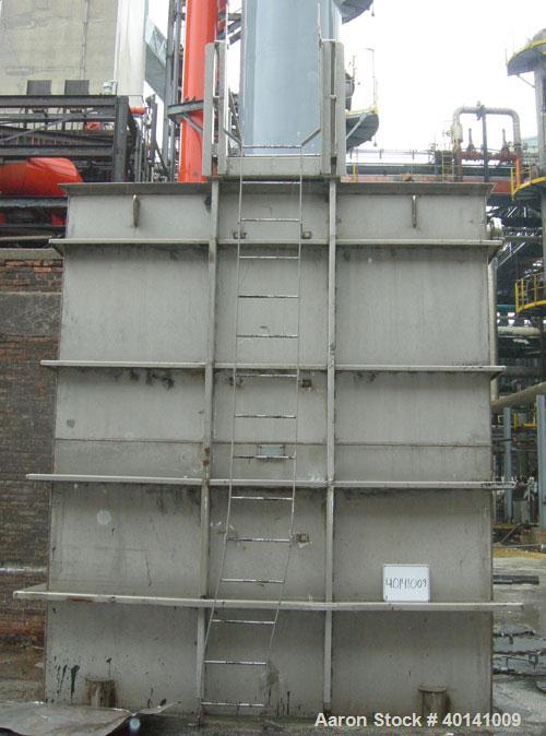 Used: Moon Fabricators 316 stainless steel tank, rectangular. Year 2000.