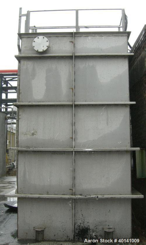 Used: Moon Fabricators 316 stainless steel tank, rectangular. Year 2000.