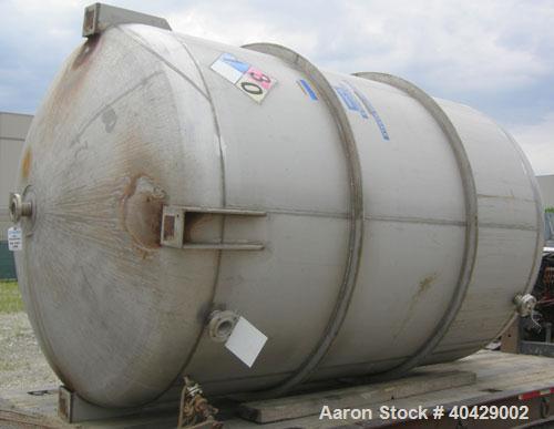 Used Northland Stainless pressure tank, 4800 gallon, 316 stainless steel, vertical. 101 1/2" diameter x  10'7" straight side, dished top and bottom. Internal rated FV and 35 psi at 200 deg F. Opening...
