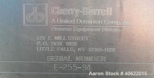 Used Cherry Burrell 4 compartment tank, approximately 350 gallons each, 304 stainless steel.  Each compartment measures 39" long x 45" wide x approximately 46" deep.  Flat top, sloped bottom.  Each c...