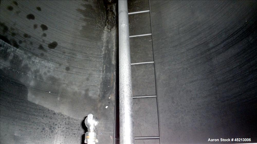 Used Tank, 1300 Gallon, 304 Stainless Steel, Vertical. Approximately 68" diameter x 83" straight side, flat top with a 1/3 cover, slant cone bottom. Bolt on aluminum agitator bridge, provision for a ...