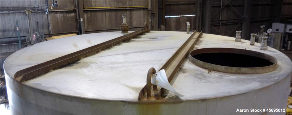 Used Tank, 4750 Gallon, 304 Stainless Steel, Vertical.