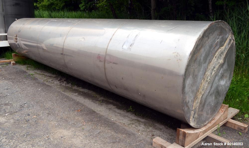 Tank, Approximate 1800 Gallon, Stainless Steel, Vertical.
