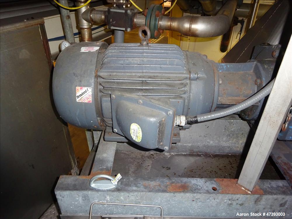Used Mixing Tank, Approximate 2,000 Gallon, 304 Stainless Steel, Vertical.