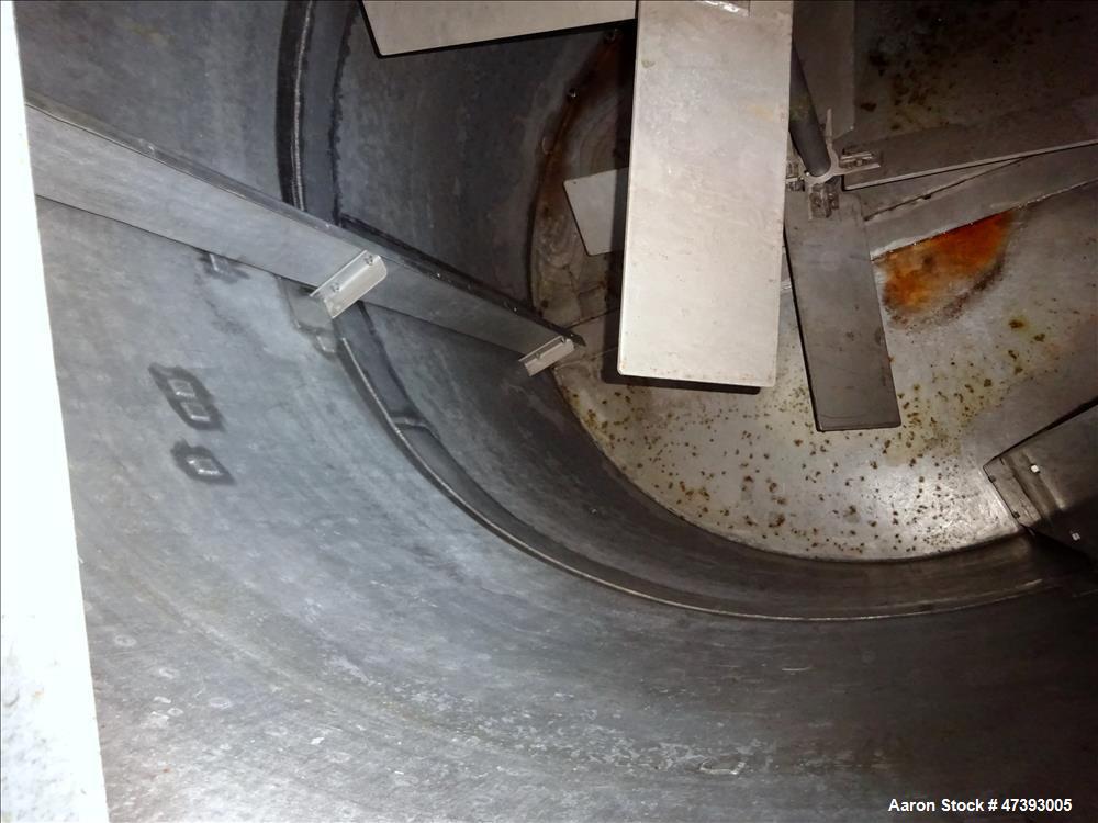 Used Mixing Tank, Approximate 2,000 Gallon, Stainless Steel, Vertical.