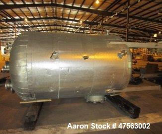 Unused- Tank, 2,150 Gallon. 304L stainless steel. 6 diameter x 7 11" high, vertical, dished heads. Internal rated 45 psig - temp. rating 200 deg F. With aluminium exterior insulation covering. With m...