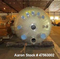 Unused- Tank, 2,150 Gallon. 304L stainless steel. 6 diameter x 7 11" high, vertical, dished heads. Internal rated 45 psig - temp. rating 200 deg F. With aluminium exterior insulation covering. With m...