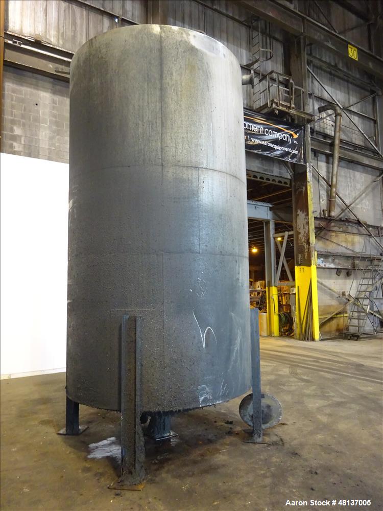 Used Tank, 4,000 Gallon, 304 Stainless steel, Vertical. Approximate 88" diameter x 155" straight side, flat top, cone bottom. Top openings: 3", (2) 4. Side openings: 18" man way with cover, 4", 8" ce...