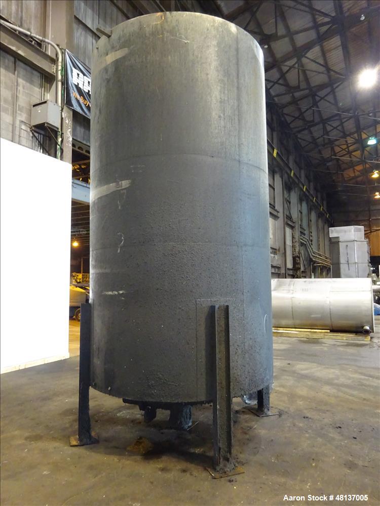Used Tank, 4,000 Gallon, 304 Stainless steel, Vertical. Approximate 88" diameter x 155" straight side, flat top, cone bottom. Top openings: 3", (2) 4. Side openings: 18" man way with cover, 4", 8" ce...