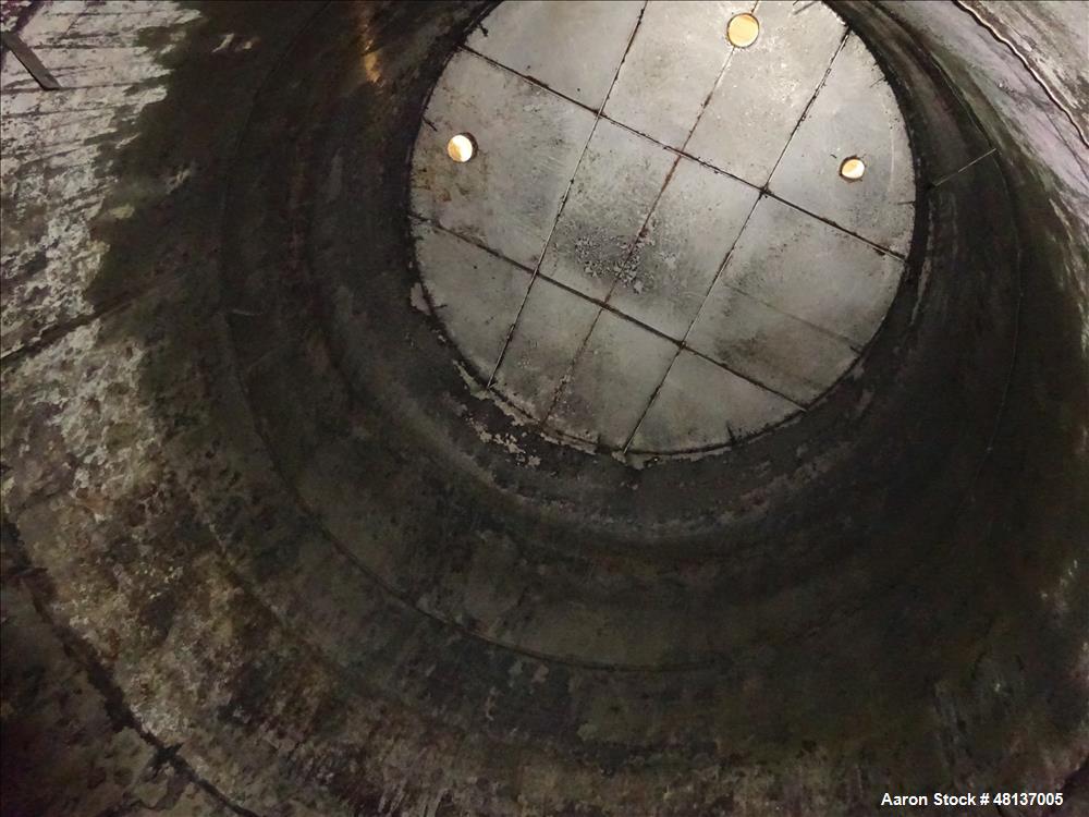 Used Tank, 4,000 Gallon, 304 Stainless steel, Vertical. Approximate 88" diameter x 155" straight side, flat top, cone bottom. Top openings: 3", (2) 4. Side openings: 18" man way with cover, 4", 8" ce...