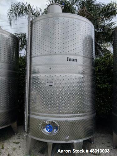 Used CAI 3100 Gallon Stainless Steel Fermentation Tank