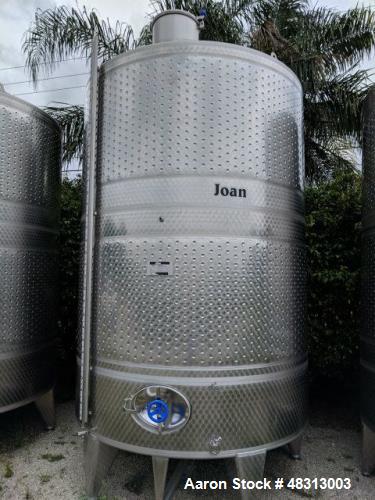 Used- CAI 3100 Gallon Stainless Steel Fermentation Tank