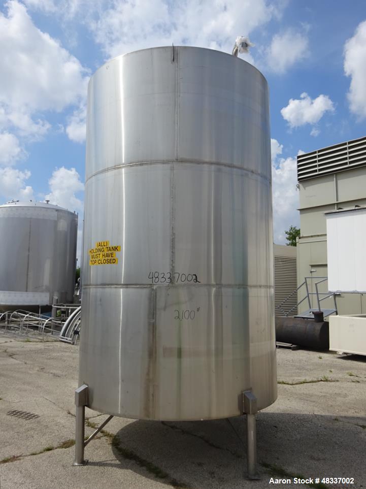 Used Stainless Steel Metals Inc. Approximately 4,000 Gallon Tank
