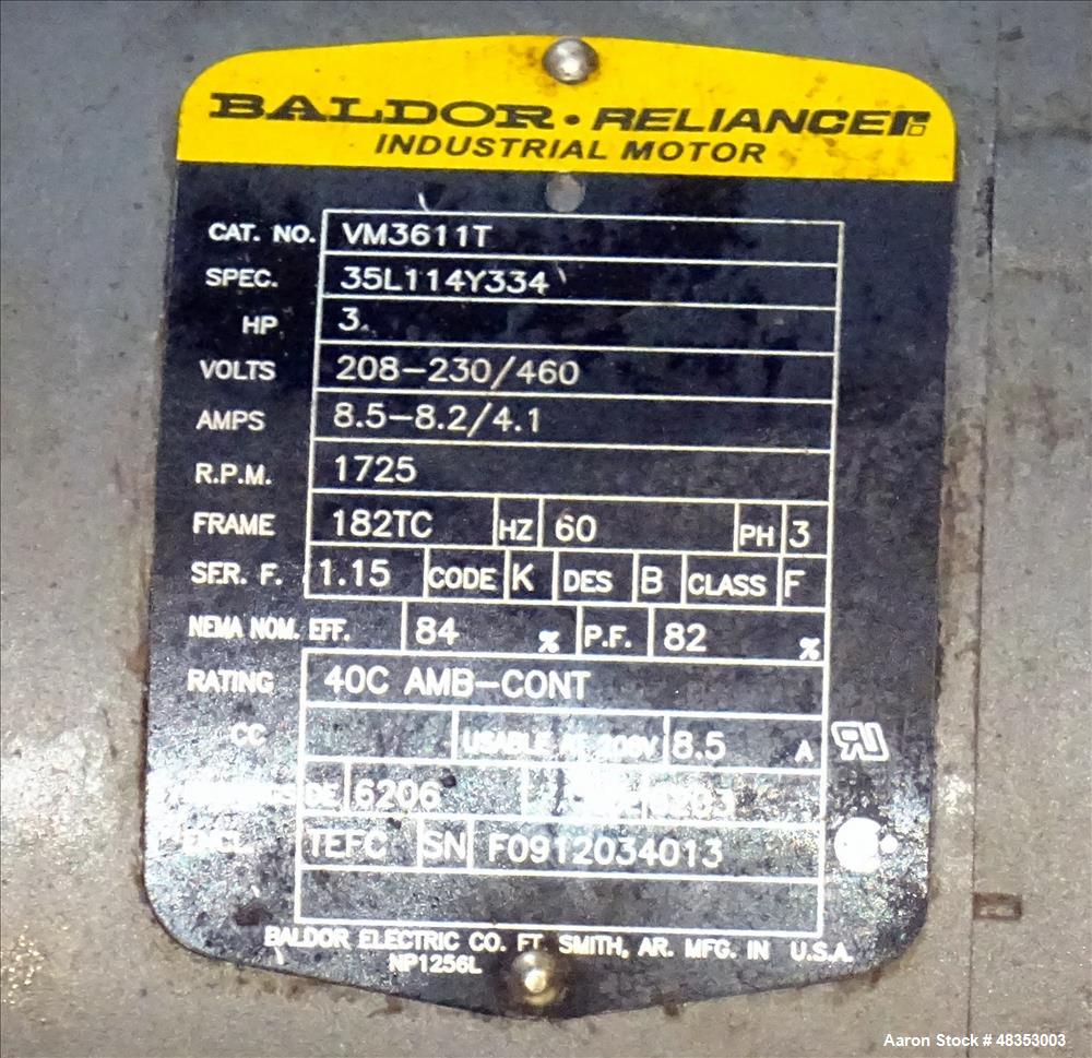 Used Tank, Approximately 1,700 Gallon, 304 Stainless Steel, Vertical.