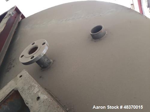 Used-2,500 Gallon, Vertical, Semi-Open Top, Stainless Steel Tank