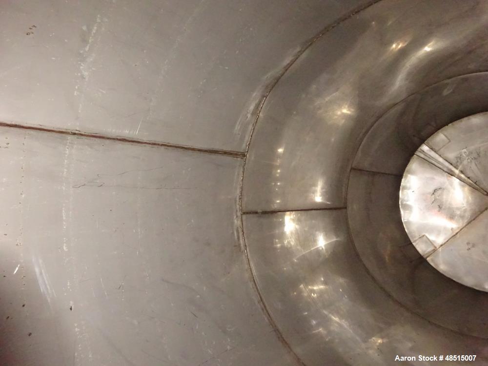 Used Tank, Approximately 2,000 gallon, 304 Stainless Steel, Vertical.