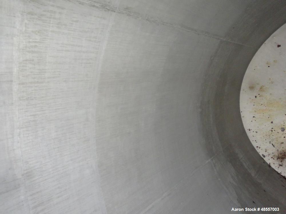 Used Areco Tank, Approximately 4800 Gallon, 304 Stainless Steel, Vertical.