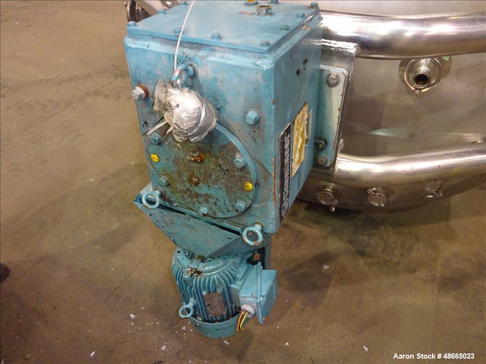 Used Mueller Jacketed Mix Tank, Approximate 1,600 Gallon, 316 Stainless Steel.