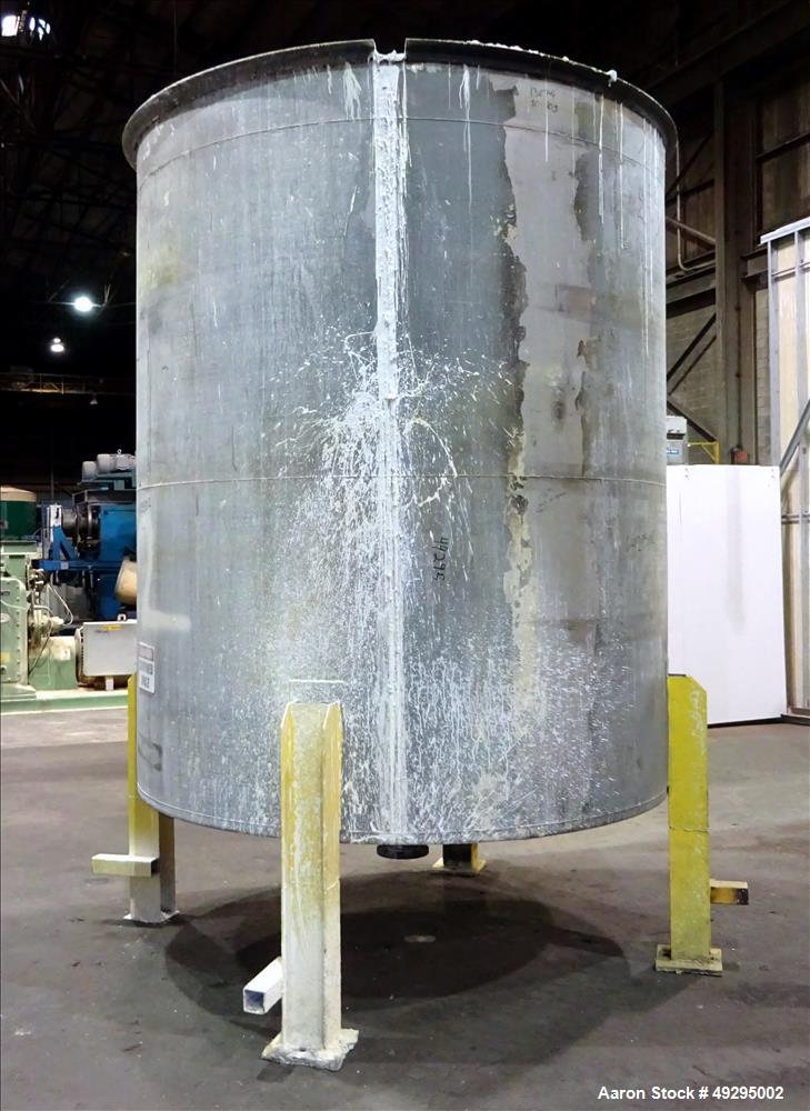 Used- Tank, Approximate 2,900 Gallon, 304 Stainless Steel, Vertical
