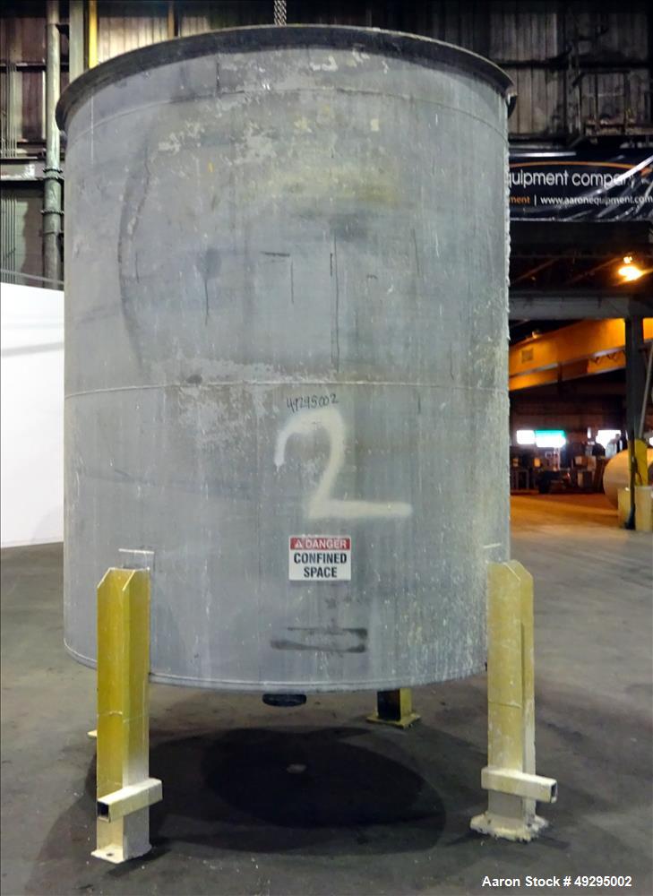 Used- Tank, Approximate 2,900 Gallon, 304 Stainless Steel, Vertical