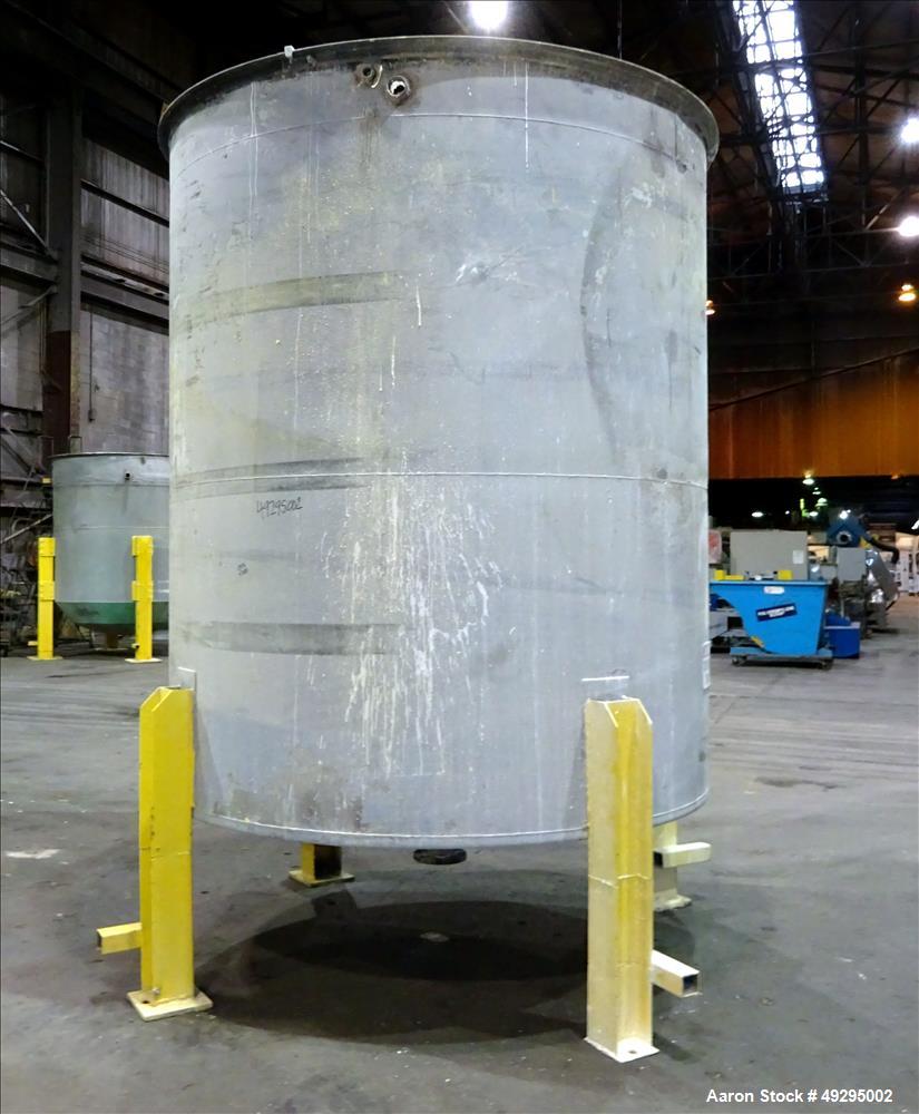 Used- Tank, Approximate 2,900 Gallon, 304 Stainless Steel, Vertical